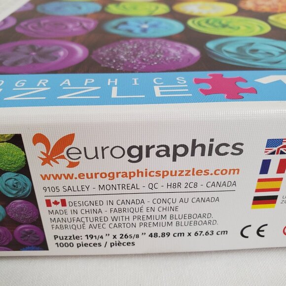 Cupcake Rainbow 1000 Piece Jigsaw Puzzle Eurographics EUC Complete - Picture 7 of 10